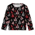 thumbnail image 7 of BaoFuBaoMei Graphic Tees for Boys Girls Christmas Merry Christmas Long Sleeve Pullover Shirt Slim Crew Neck Fall Clothes for Christmas Dinner Vacation Holiday, 7 of 7