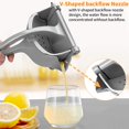 thumbnail image 4 of Exprimidor manual de cítricos, extractor de jugo, exprimidor de limón, exprimidor manual de cítricos premium para exprimir limón, naranja y otras frutas sin cáscara, 4 of 5