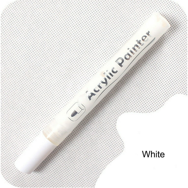 Paint Pens White Marker 6 Pcs 0.7mm Acrylic White Permanent Marker White  Paint Pens for