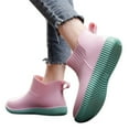 thumbnail image 6 of KANG Women's Rain BOOTS Fashionable Low Cut Rubber Boots Non Outdoor Work Shoes All Season Comfortable Casual Wear Lightweight Portable Garden Shoes, 6 of 9