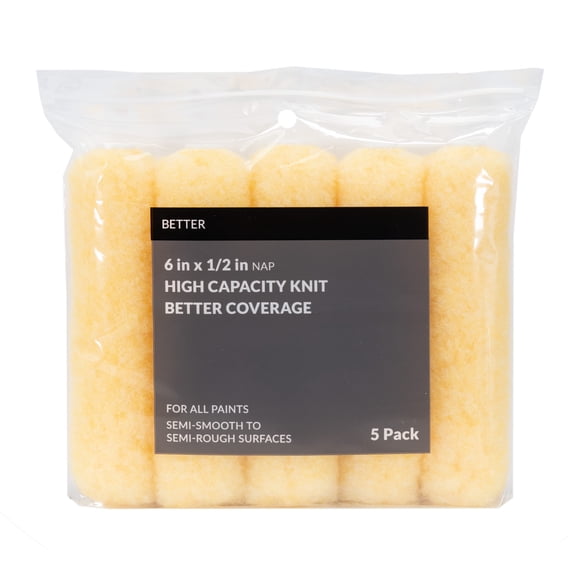 6x1/2 in. BETTER Knit Mini Rollers 5-Pack