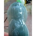 thumbnail image 3 of Certified Icy Green Burma Natural A Jade jadeite Pendant Guanyin Kwan Yin Lotus Flower Necklace 650474 TN, 3 of 10