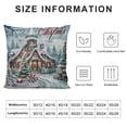 thumbnail image 5 of YINGXI Merry Christmas Decorative Throw Pillow ， Decoration Throw Pillowcase, Decor 24x24in, 5 of 5