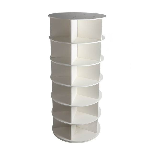 Rotating Shoe Organizer, Shoe Rack, 360 Degree Rotating Shoe Rack Tower Shoe Display Stand Vertical Rotating Bookshelf Revolving Rack for Entryway Hallway Living Room
