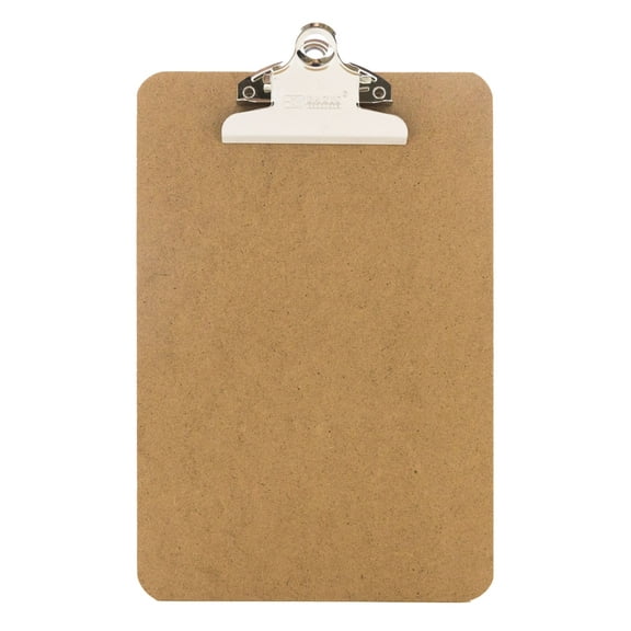 BAZIC Wood Clipboard Memo Size 9" x 6" w/Sturdy Spring Clip Board, 1-Pack