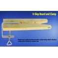 thumbnail image 2 of Jewelry Bench Pin Wood Peg Clamp Slotted V Clamp for Jewelers Bench Workbench, 2 of 9