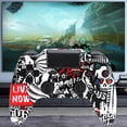 thumbnail image 2 of Wireless Controller Compatible with P4/P4 Slim/P4 Pro/Windows PC, Skull, 2 of 7