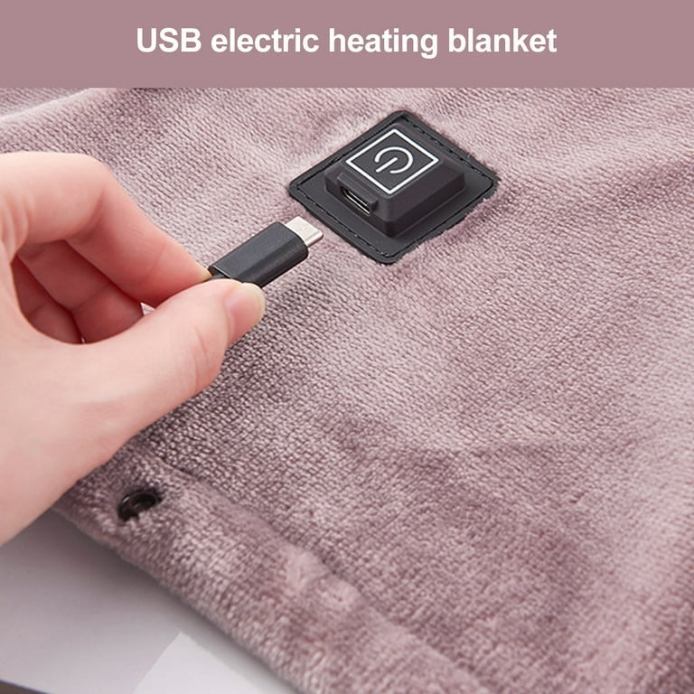  Portable Heated Blanket,Foldable Leg Usb Heating
