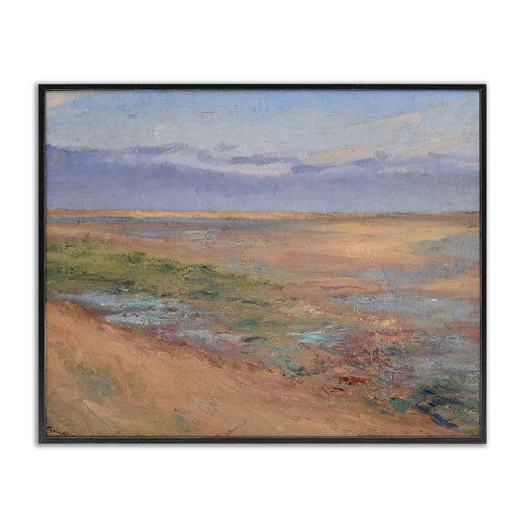 Stupell Industries Renoir Classic Marine Nautical & Beach Painting Black Framed Art Print Wall Art, 14 x 11