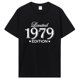 thumbnail image 5 of Camiseta de edición limitada vintage de 1979, regalo, camiseta de algodón de verano, camiseta gráfica de manga corta para hombre, ropa de gran tamaño, 5 of 5