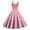 Pink, variant on LWavelet 2026 Valentine's Casual Brunch Spaghetti Strap Dress, Heart Print Flowy Flared Sundress Valentine's Wear Hot Pink L