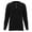 Black, variant on Maks Nanotex Spill and Stain Resistance Loose Fit Heavy weight Rib Knit Cotton Long Sleeve Pocket Henley T-Shirts