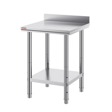 VEVOR 24"x24" Stainless Steel Work Table (Commercial Kitchen, Food Prep)