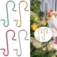 thumbnail image 1 of 100Pcs Crochet de Noël en Forme de S Briser Résistant Pendentif Boule d'Arbre en Acier Inoxydable Décorations de Noël, 1 of 9