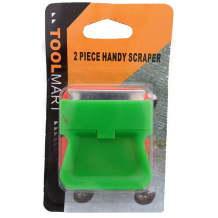 2 Piece Handy Scrapers For Removing Ice And Dried Paint From Glass Surfaces