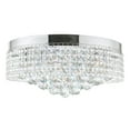 thumbnail image 2 of 10 Light Drum Shade Flush Mount with Chrome finish, 2 of 5
