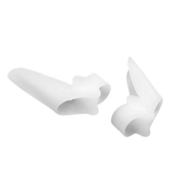 1 Par Separadores Dedos Los Pies en Valgo Corrector Ajustador Juanete Hallux () Blanco