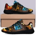 thumbnail image 3 of Black Cat Halloween Shoes Women's Fashion Sneakers Tennis Running Shoes for Men Women Black Size 11, 3 of 7