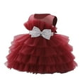 thumbnail image 2 of Fozruso Girls A Line Dress Elegant Girls Gown Party Dress For And Birthday Celebrations With Puffed Sleeves And Sparkling Perfect For Photoshoots And Festive Events Sizes 3-4 Years, 2 of 6