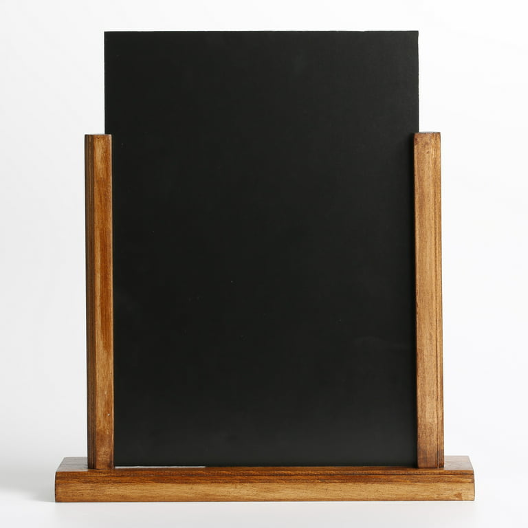M&T Displays Classic Desktop Menu Holder with Chalkboard, Portrait