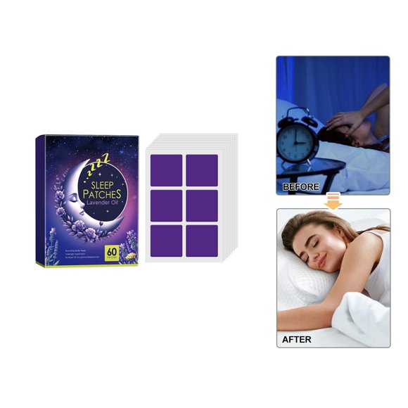 DYD Patch d'Aide au Sommeil Soin pour Inconfort de Sommeil Nocturne Confort Corporel Soin Doux Patch de Sommeil Parfum Lavande