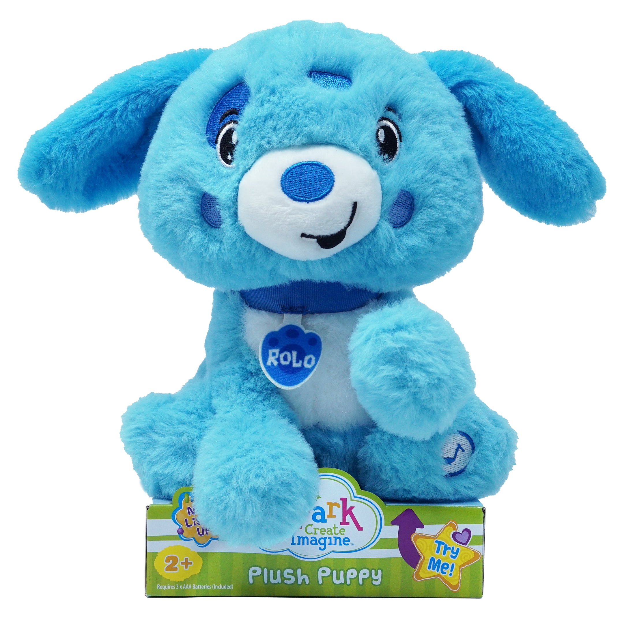 Spark Create Imagine 8.5” Rolo the Blue Puppy Plush Toy - Walmart.com