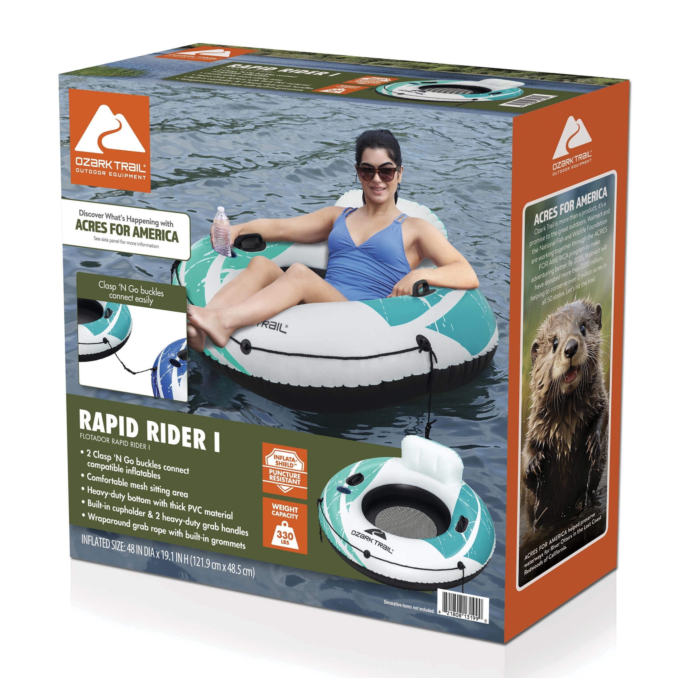 Ozark Trail Rapid Rider Single River Tube 48"