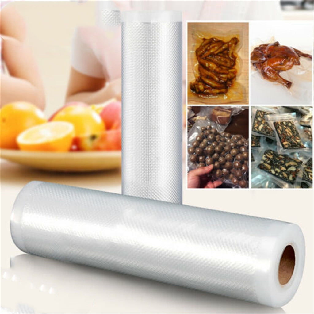 2pcs Sealing Roll Bags Storage Food Saver Kitchen Plastic Heat Seal Bag
