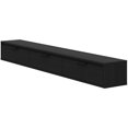 thumbnail image 2 of Nexera Slim Wall-Mounted Tv Stand Fits Tv's up to 72" with 3 Storage Cabinets, Black, 2 of 9
