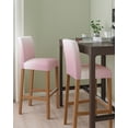thumbnail image 2 of Pink White Ombre Bar Stool Covers Set of 6, Pink Gradient Color Modern Abstract Art Stretch Washable Bar Chair Covers with Backs, Removable Pub Counter Height Chair Cover for Kitchen Dining Room Cafe, 2 of 7