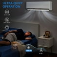 thumbnail image 2 of Mini Split Air Conditioner Heat Pump, 9000 BTU Mini Split AC 24 SEER2 Cools Up to 450 Sq.Ft, Wifi-Enabled Ductless Inverter AC Unit with Copper Line Set, 208/230V, 2 of 7