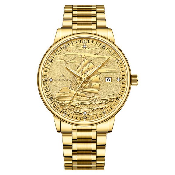 Luxury Fully Automatic Mechanical Movement Men Watch With Calendar Waterproof Luminescent With Plain sailing, gift Men Watches