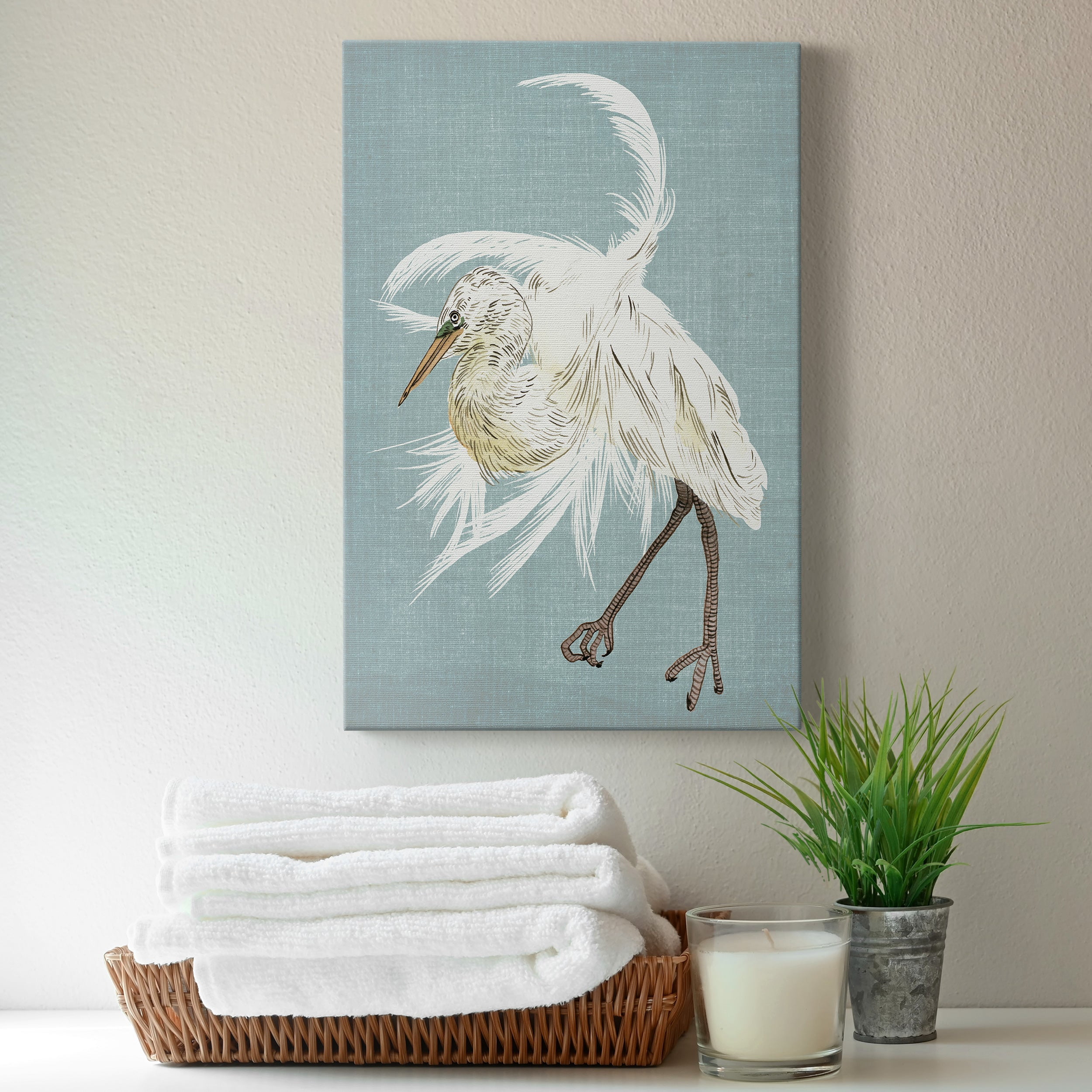 Heron Plumage IV Premium Gallery Wrapped Canvas - Ready to Hang
