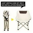 thumbnail image 2 of DIYMAG Folding Chair for Camping , Outdoor Portable Folding Chair for Camping/Hiking/Backpack Traveling (White), 2 of 9