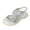 Silver, variant on Girl Sandals Rhinestone Slingback Sandals Sandals Elastic Ankle Strap Casual Bohemian Beach Shoes Baseball Slide Sandals
