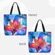 thumbnail image 2 of Disketp Bright Flowers Bolsa Tote de Lona para Mujer, Bolso de Hombro y Cruzado con Cierre de Cremallera, 2 of 7