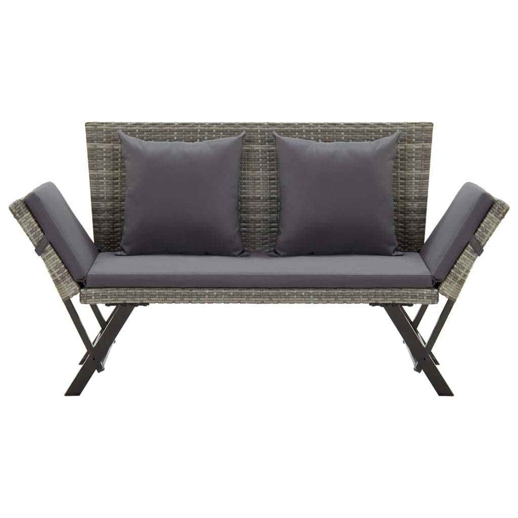Kepooman 69.3" Sun Bed, 2-in-1 Convertible Day Bed for Patio, Outdoor Garden Bench with Cushions Kepooman 69.3" Sun Bed, 2-in-1 Convertible Day Bed for Patio, Outdoor Garden Bench with Cushions