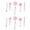Pink, variant on Christmas Crystal Ornaments Set of 10, Hanging Acrylic Snowflake Icicle Drop Ornaments for Xmas Tree Winter New Year Party Supplies (Blue)