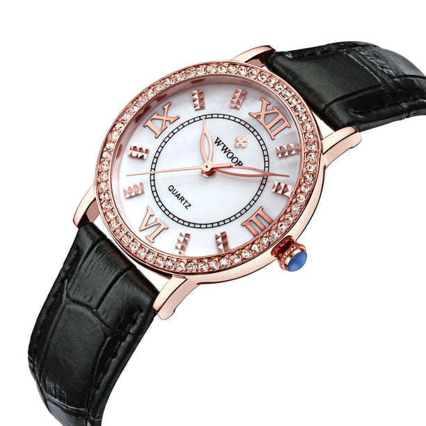 Ladies Leather Strap Watch With Luminous Dial 30M Water  display picture 2