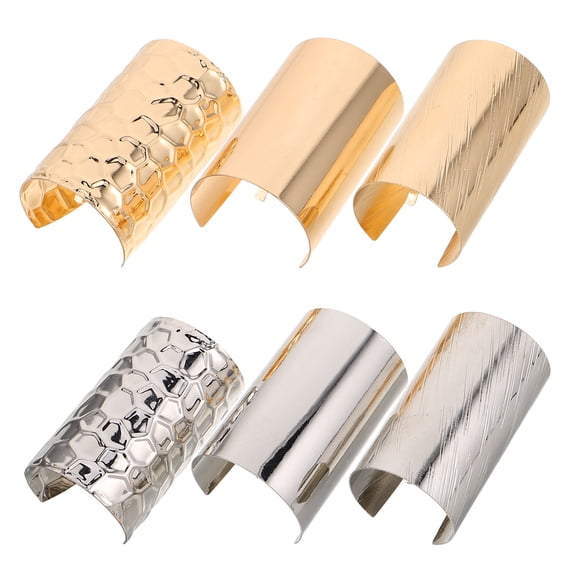 LOLIPPYY Set of 6 Alloy Hair Accessories for Braids and High Ponytails with , Stylish Design