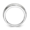 thumbnail image 2 of 14K White Gold Ring Band Wedding Diamond Round Complete Trio Men's , Size 6, 2 of 7