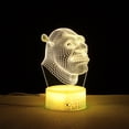 thumbnail image 2 of Luz nocturna LED 3D que cambia de color para niños con base, 2 of 4