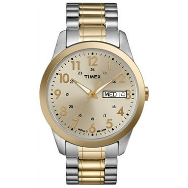 Timex Men's 30mm Dress Wristwatch, Gold & Silver, T2M935WX