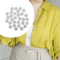 thumbnail image 5 of Milisten 30pcs Delicate Snowflake Rhinestone​ Buttons DIY Sewing Buttons Clothing Rhinestone Button Decors, 5 of 5
