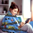 thumbnail image 3 of LHSHID Cute Truck Construction Blanket Super Soft Flannel Throw Blankets Tractor Cars Blankets Bedding for Boys Girls Adults Gifts 60"x80", 3 of 7