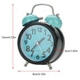 thumbnail image 4 of Reloj despertador mecánico, doble campana, ultrasilencioso, ruidoso, despertador de metal, construido para el futuro, 4 of 8