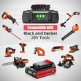 thumbnail image 2 of 20V 3.6Ah Battery for Black and Decker Lithium-Max Tools, High-Capacity Replacement Lithium-Ion Battery, 2-Pack, Compatible with LBXR20 LBXR2020 LBX20 LBXR2520 LB2X4020 LB2XR20, 2 of 7