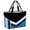 Blue Black, variant on Blue Black Geometric Beach Bag for Women, Large Breathable Mesh Beach Tote Bag, Modern Abstract Lines Color Blocks Sandproof Lightweight Travel Bags for Vacation Picnic Swimming Pool 15.7"x15.7"x9.1"