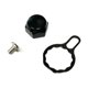 thumbnail image 1 of Carrete Baitcasting, placa de bloqueo, tuerca de manivela, piezas de repuesto, accesorios de aparejos, reparación DIY, mango de aleación de aluminio, Derecho negro, 1 of 8