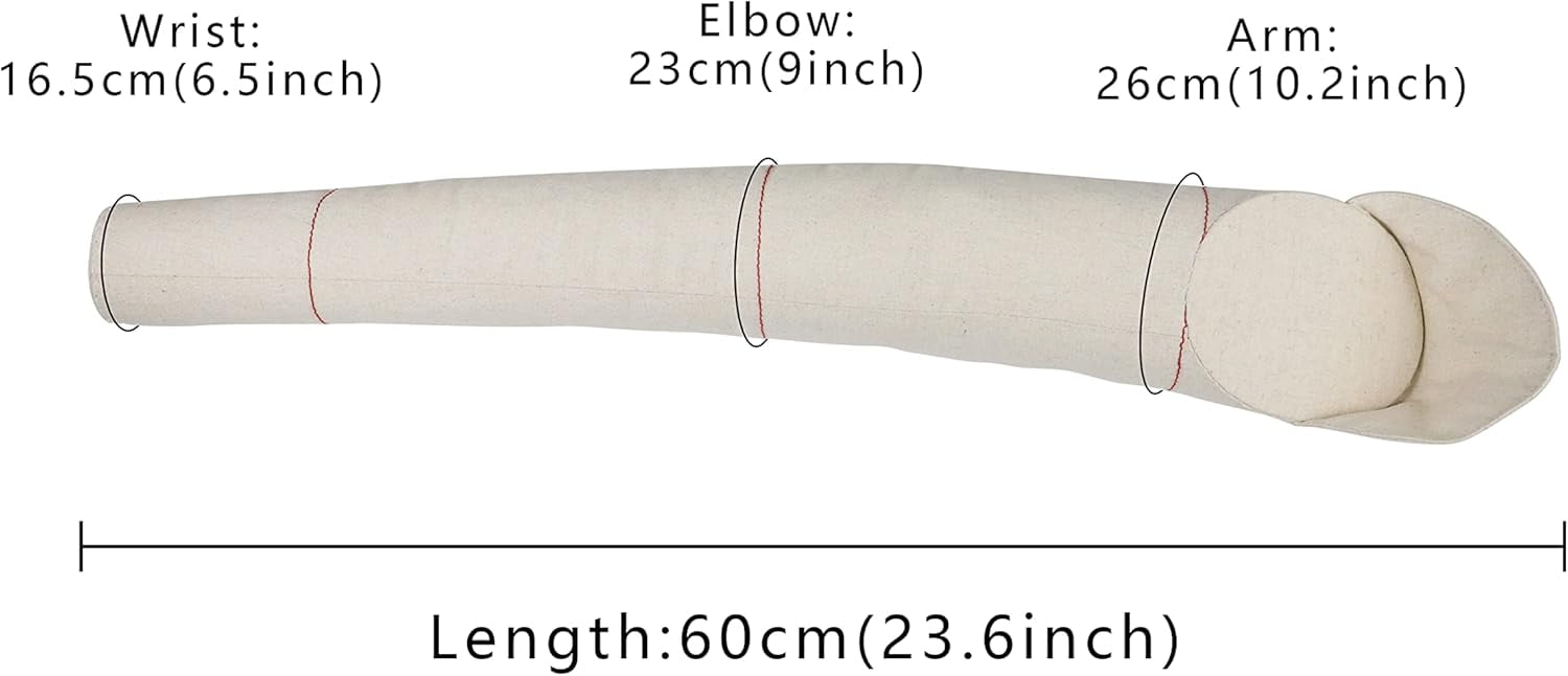 DE-LIANG 1:1 Adult Female Dress form's Soft arms for Sewing, Fully pinnable Tailor Mannequin Dressmaker dummy's Cotton Draping arms,arms for Pattern Making, Adult Full Size